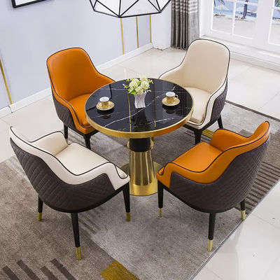 購入 モダンスタイルのステンレスステール 丸い大理石 ホテルの交渉テーブル online manufacture